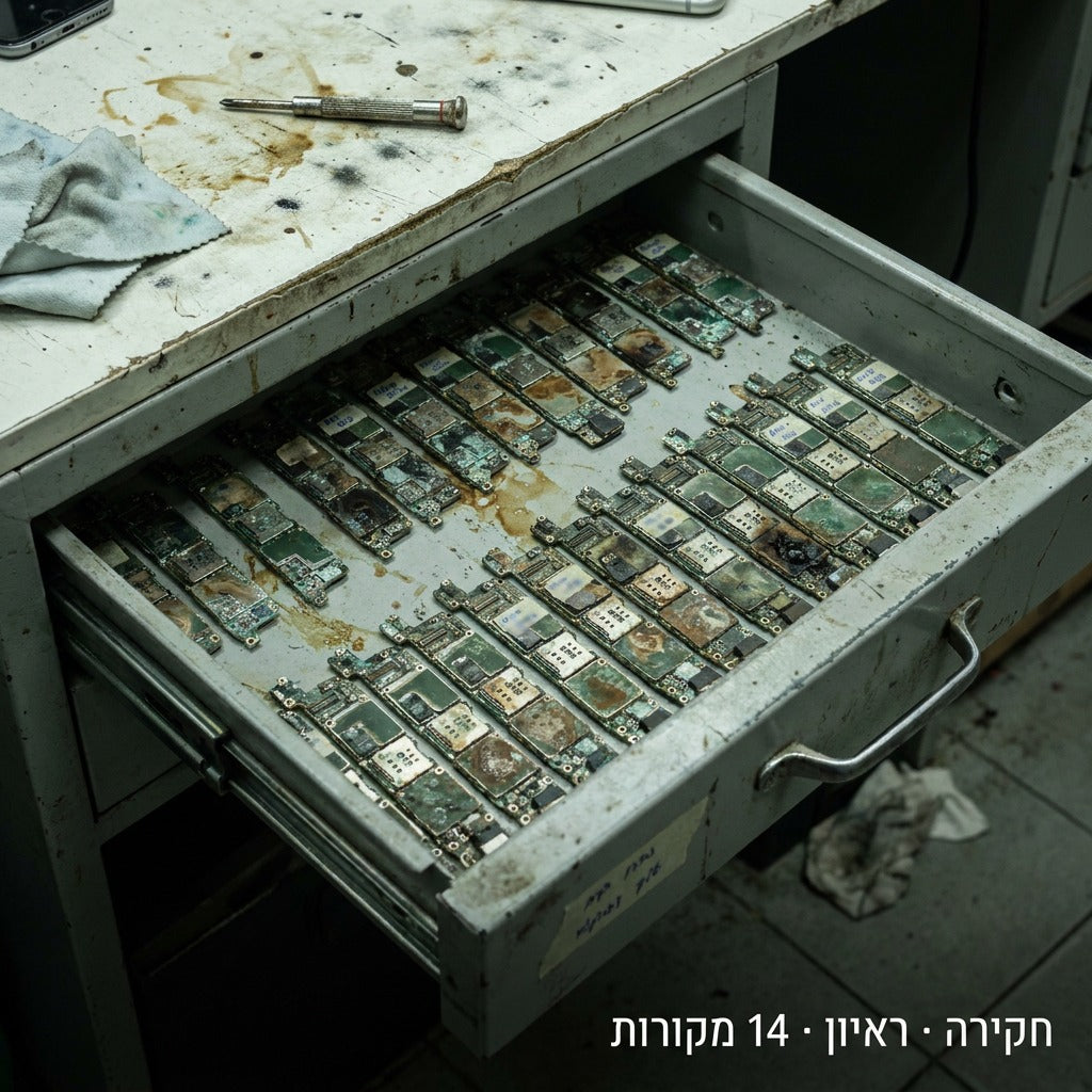 לוחות אם של iPhone עם נזקי מים